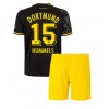 Borussia Dortmund Mats Hummels #15 Bortaställ Barn 2022-23 Korta ärmar (+ Korta byxor)